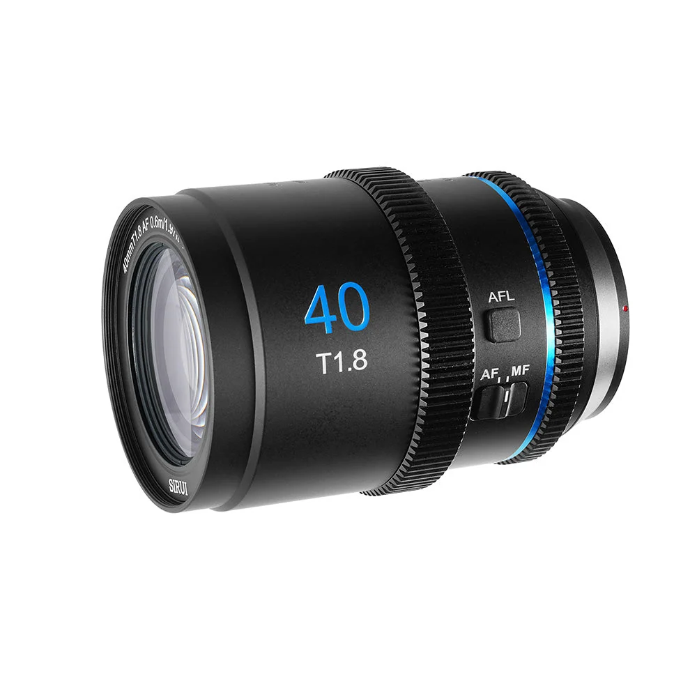 SIRUI 40mm T1.8 1,33X S35 Frame Autofocus Anamorphic Objektiv - Blue / E