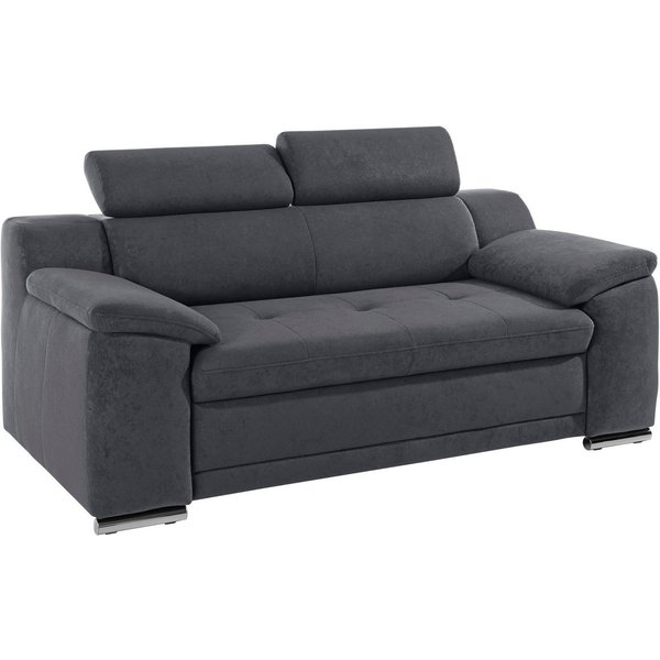 sit&more 2-Sitzer Andiamo, B: 180 cm, Kopfteilverstellung, komfortable Sitzhöhe 43 cm, Frei im Raum stellbar, hochwertige Verarbeitung, stilvolles Design