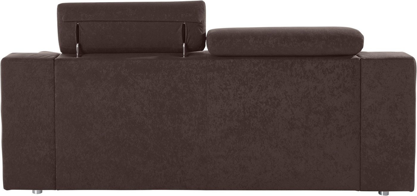 sit&more 3-Sitzer Andiamo, B: 200 cm, Kopfteilverstellung, Wellenunterfederung, Komfortable Sitzhöhe 43 cm, frei im Raum stellbar, modernes Design – Bild 4 von 5