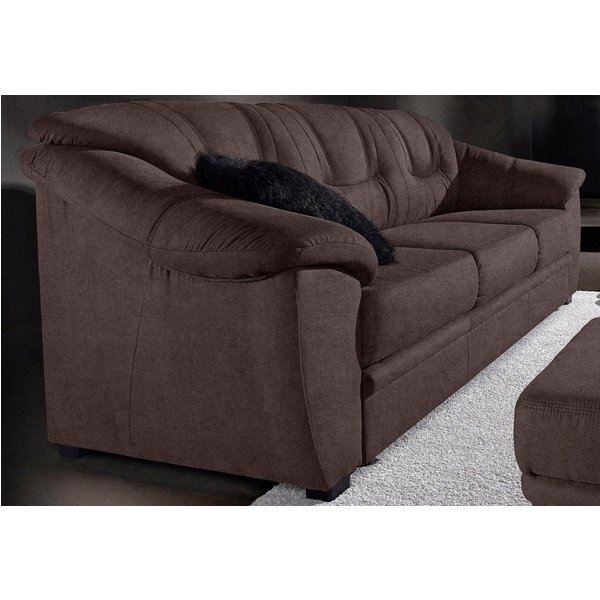 sit&more 3-Sitzer Safira, B: 198 cm, Bettfunktion optional, Federkern-Polsterung, Komfortable Sitzhöhe 46 cm, Liegefläche 134 x 190 cm bei Bettfunktion