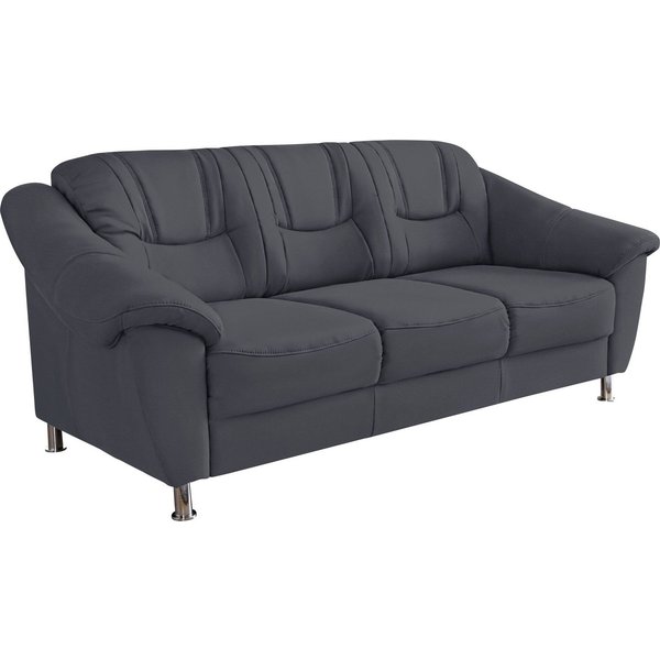sit&more 3-Sitzer Salsa, B: 202 cm, Federkern, komfortable Sitzhöhe 45 cm, Frei im Raum stellbar, 110 kg je Sitzplatz, zeitloses Design