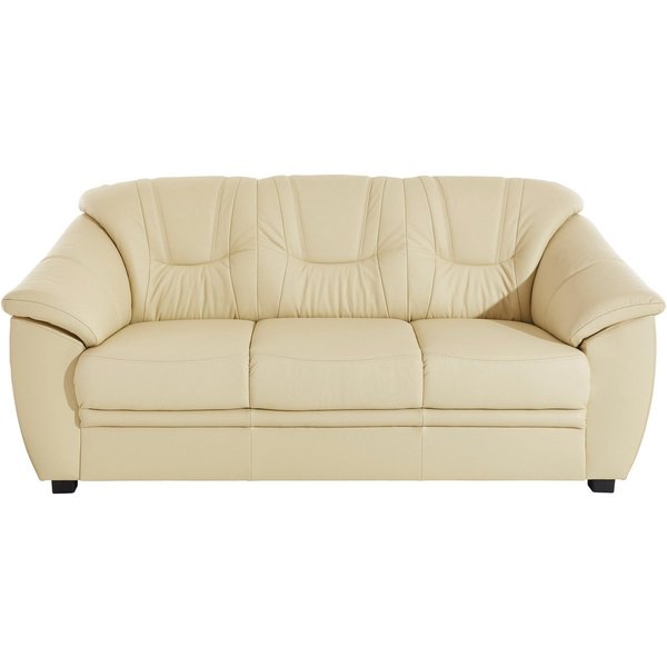 sit&more 3-Sitzer Savona, B: 198 cm, Federkern, Komfortsitzhöhe 46 cm, optional Schlaffunktion, Liegefläche 190x137cm, Stoff- & Lederauswahl