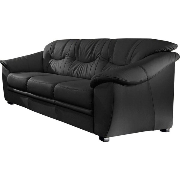 sit&more 3-Sitzer Savona, B: 198 cm, Federkern, Komfortsitzhöhe 46 cm, optional Schlaffunktion, Liegefläche 190x137cm, Stoff- & Lederauswahl