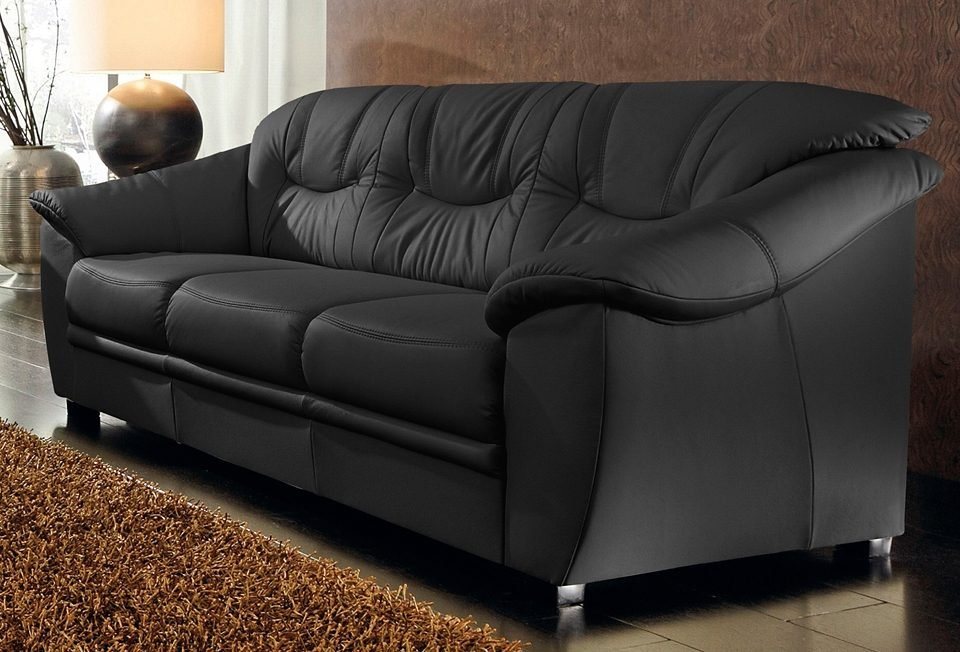 sit&more 3-Sitzer Savona, B: 198 cm, Federkern, Komfortsitzhöhe 46 cm, optional Schlaffunktion, Liegefläche 190x137cm, Stoff- & Lederauswahl – Bild 2 von 5