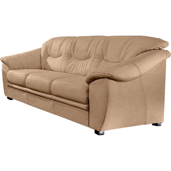sit&more 3-Sitzer Savona, B: 198 cm, Federkern, Komfortsitzhöhe 46 cm, optional Schlaffunktion, Liegefläche 190x137cm, Stoff- & Lederauswahl