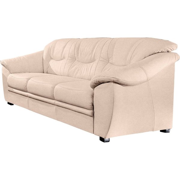 sit&more 3-Sitzer Savona, B: 198 cm, Federkern, Komfortsitzhöhe 46 cm, optional Schlaffunktion, Liegefläche 190x137cm, Stoff- & Lederauswahl