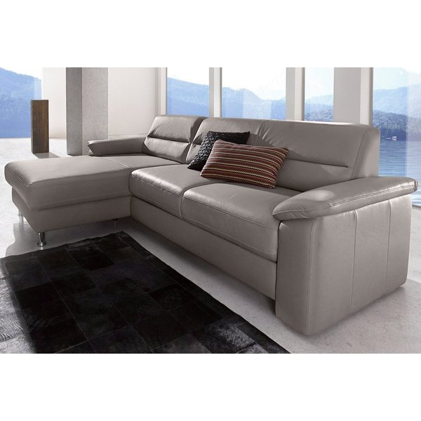 sit&more Ecksofa Ascara L-Form, B: 251 cm, Boxspring & Federkern, mit Schlaffunktion, frei stellbar, Komfortsitz