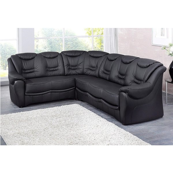 sit&more Ecksofa Bansin, L-Form, B: 265 cm, Bettfunktion optional, Federkern-Polsterung, Komfortable Sitzhöhe 46 cm, Liegefläche 148 x 198 cm bei Bettfunktion
