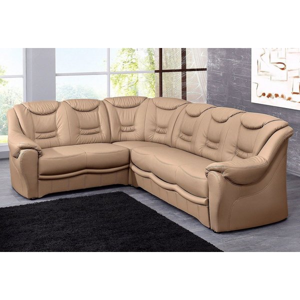 sit&more Ecksofa Bansin, L-Form, B: 265 cm, Bettfunktion optional, Federkern-Polsterung, Komfortable Sitzhöhe 46 cm, Liegefläche 148 x 198 cm bei Bettfunktion