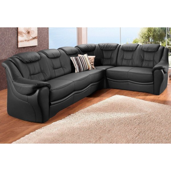 sit&more Ecksofa Bellevue L-Form, B: 265 cm, Bettfunktion optional, Federkernpolsterung, Komfortable Sitzhöhe 44 cm, Liegefläche 120 x 198 cm bei Bettfunktion