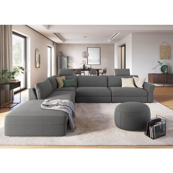 sit&more Ecksofa Cadabra L-Form, Breite 356 cm, mit Sitztiefenverstellung