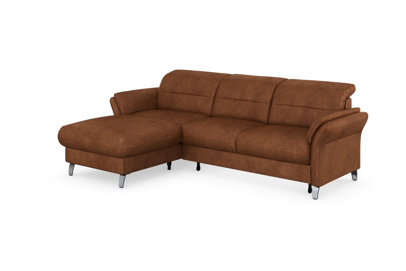 sit&more Ecksofa Grenoble L-Form mit Federkern, wahlweise mit Schlaffunktion, Bettkasten, Arm- und Kopfteilverstellung – Bild 4 von 5