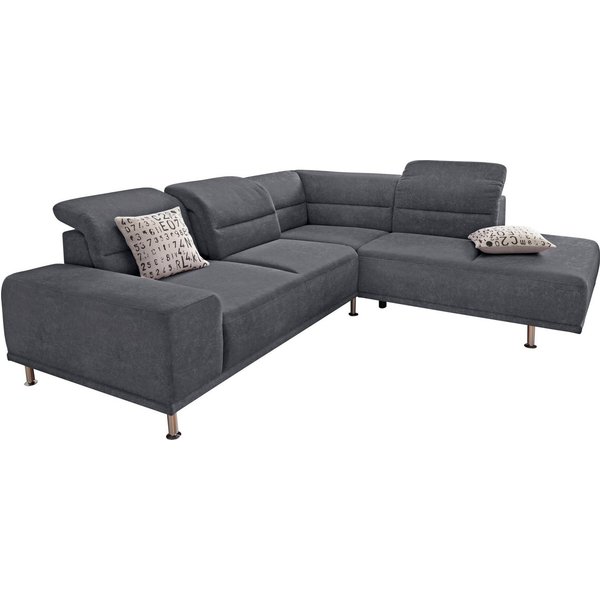 sit&more Ecksofa Mariola L-Form, mit Federkern und Ottomane, inklusive Sitztiefenverstellung