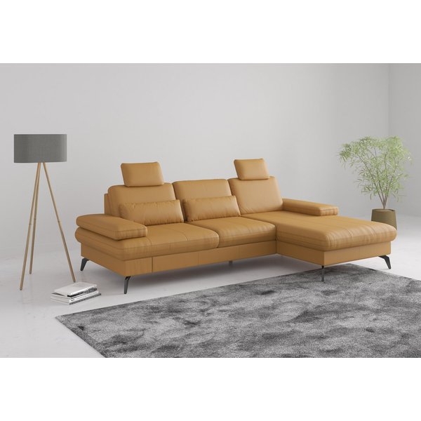 sit&more Ecksofa Morris L-Form, inkl. Sitztiefenverstellung, wahlweise mit Armteilverstellung, Schlaffunktion & Bettkasten