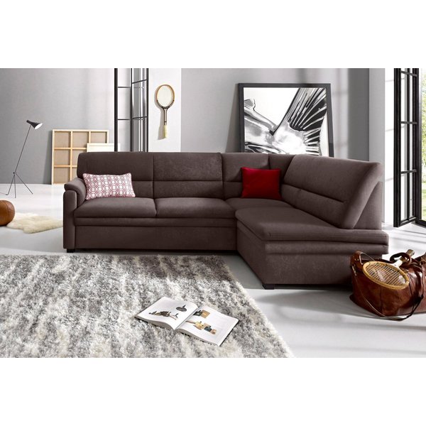 sit&more Ecksofa Pisa L-Form, mit Federkern, wahlweise mit Schlaffunktion
