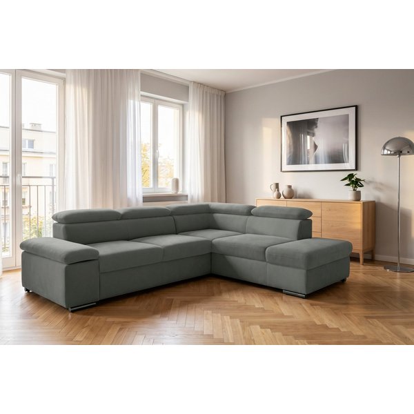 sit&more Ecksofa Valantine L-Form, B: 272 cm, Armteilverstellung, Kopfteilverstellung, mit Schlaffunktion, Komfortsofa, modern
