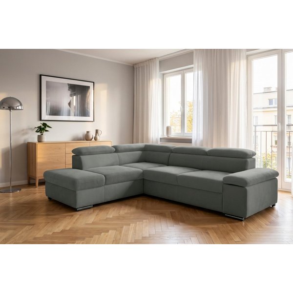 sit&more Ecksofa Valantine L-Form, B: 272 cm, Armteilverstellung, Kopfteilverstellung, mit Schlaffunktion, Komfortsofa, modern