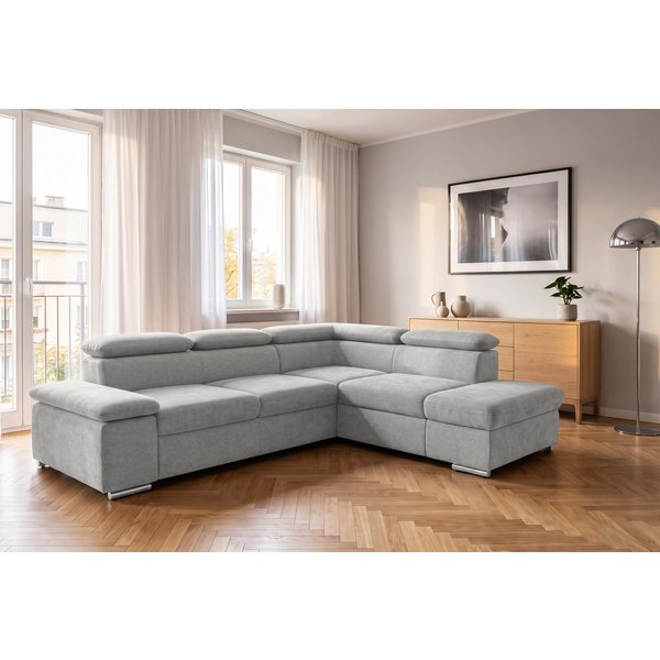 sit&more Ecksofa Valantine L-Form, B: 272 cm, Armteilverstellung, Kopfteilverstellung, mit Schlaffunktion, Komfortsofa, modern