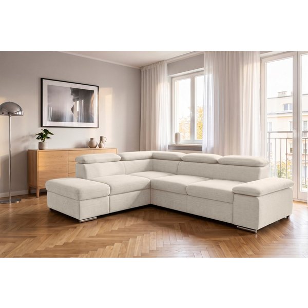 sit&more Ecksofa Valantine L-Form, B: 272 cm, Armteilverstellung, Kopfteilverstellung, mit Schlaffunktion, Komfortsofa, modern