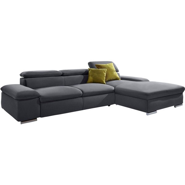 sit&more Ecksofa Valantine L-Form, B: 286 cm, mit Arm- & Kopfteilverstellung, optional mit Schlaffunktion