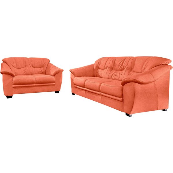 sit&more Polstergarnitur Savona, Set: 2- & 3er-Sofa, B: 148 bzw. 198 cm, Federkern-Polsterung, komfortable Sitzhöhe 46 cm, frei im Raum stellbar, stilvolles Des