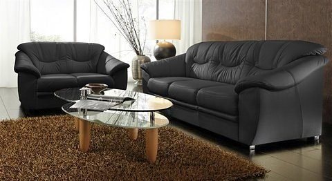 sit&more Polstergarnitur Top Savona, NaturLEDER® (2-tlg), bestehend aus je einem 2- und 3-Sitzer, Federkern – Bild 2 von 5