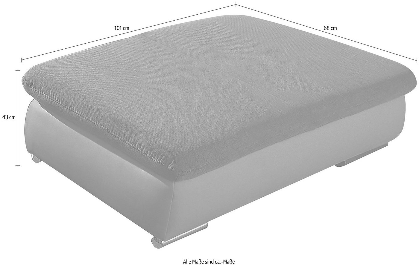 sit&more Polsterhocker Alcudia – Bild 5 von 5
