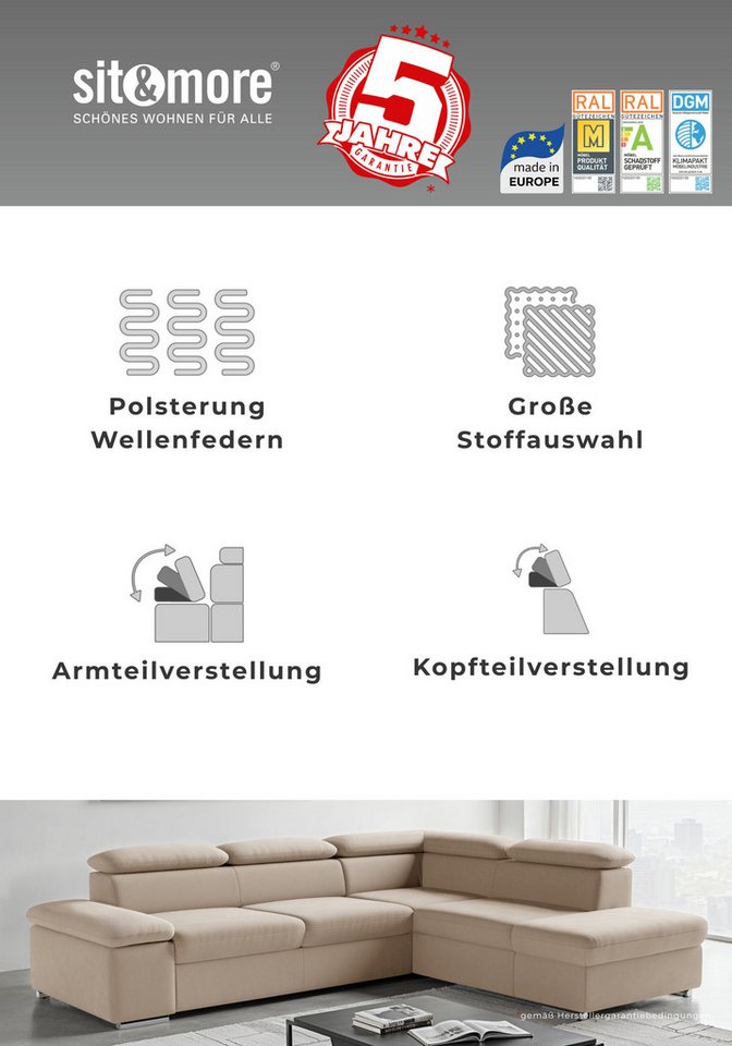 sit&more Polsterhocker Valantine, B: 101 cm, individuell zu kombinieren – Bild 3 von 5