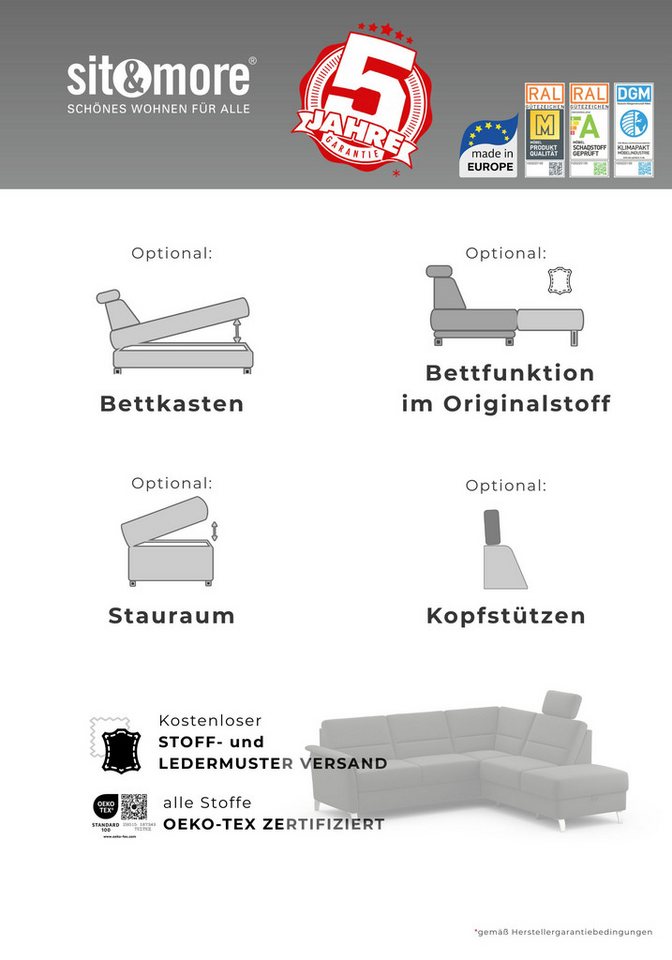 sit&more Sessel Palmera, B: 70 cm, mit Federkern – Bild 4 von 5