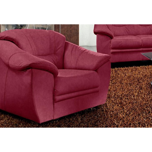 sit&more Sessel Savona, B: 103 cm, Federkern-Polsterung, komfortable Sitzhöhe 46 cm, Bequeme Armlehnen, Ziernähte, frei im Raum stellbar, zeitloses Design