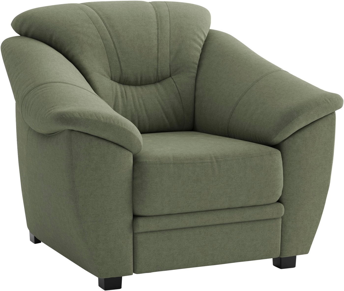 sit&more Sessel Savona, B: 103 cm, Federkern-Polsterung, komfortable Sitzhöhe 46 cm, Bequeme Armlehnen, Ziernähte, frei im Raum stellbar, zeitloses Design – Bild 4 von 5