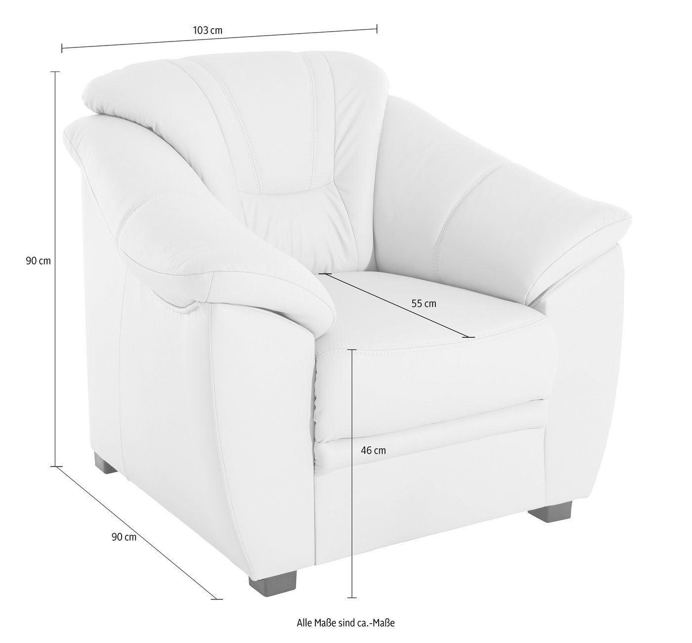 sit&more Sessel Top Savona, inklusive Federkern – Bild 5 von 5