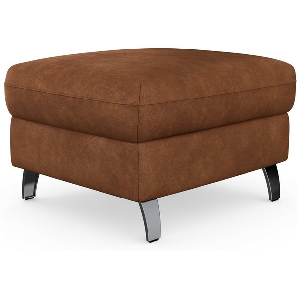 sit&more Stauraumhocker Grenoble, mit Stauraum und satinierten Füßen
