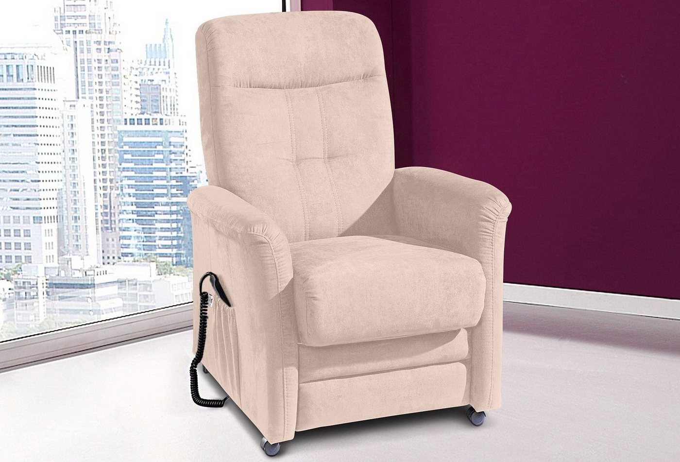 sit&more TV-Sessel Charlie mit manueller oder elektrischer Relaxfunktion, Elektrische Fußstütze & Rückenlehne – Bild 2 von 5