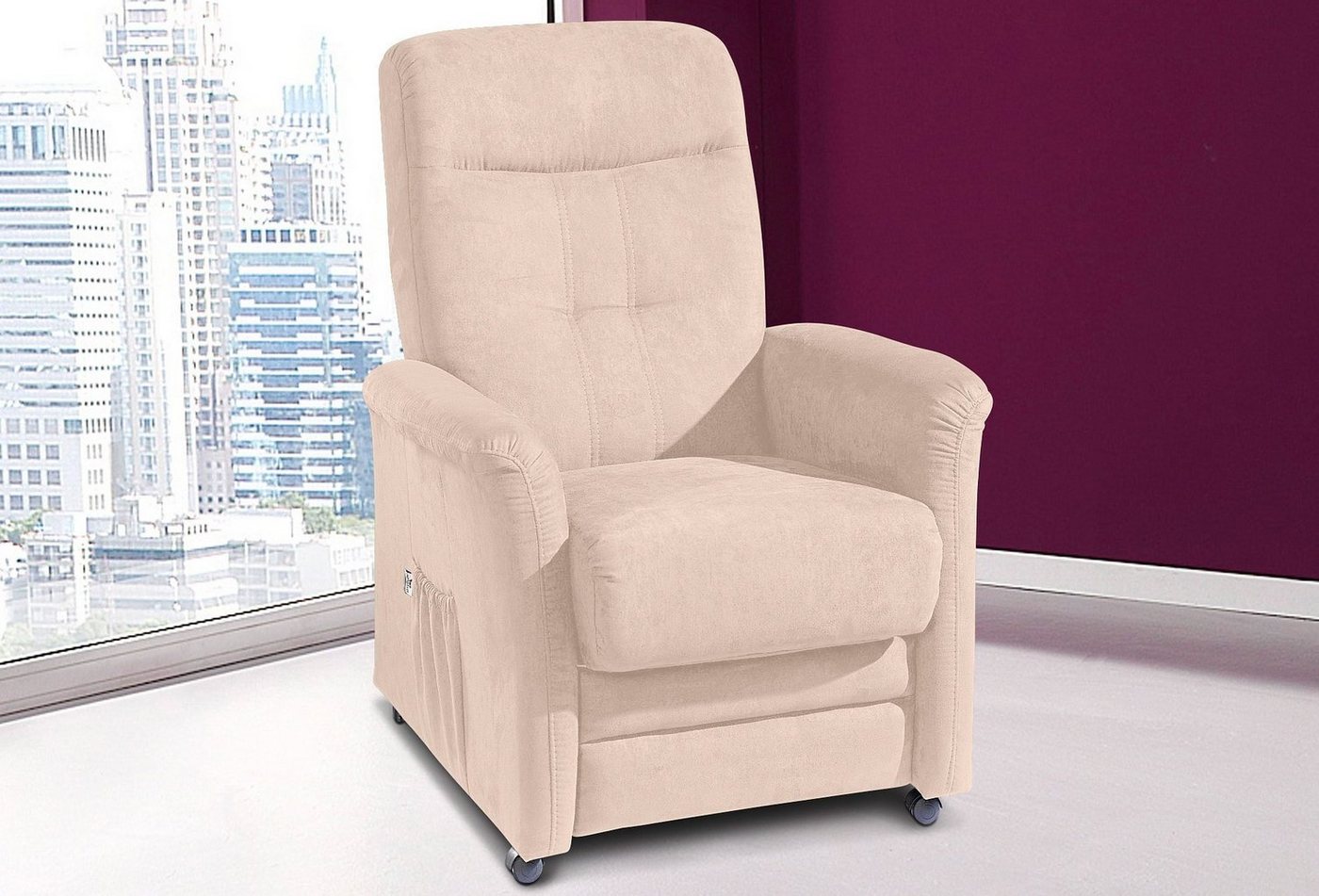 sit&more TV-Sessel Charlie mit manueller oder elektrischer Relaxfunktion, Manuelle Fußstütze & Rückenlehne – Bild 2 von 5