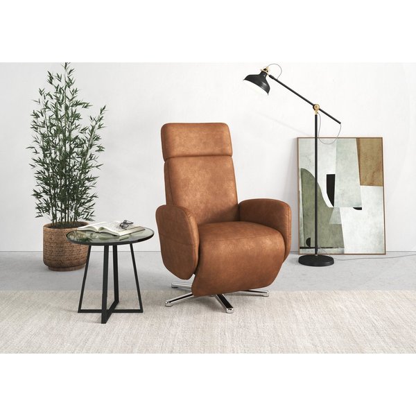 sit&more TV-Sessel Grenoble mit Kopfteilverstellung & Drehfunktion, weitere Funktionen, Ergonomie M: manuelle Fußstütze & Rückenlehne