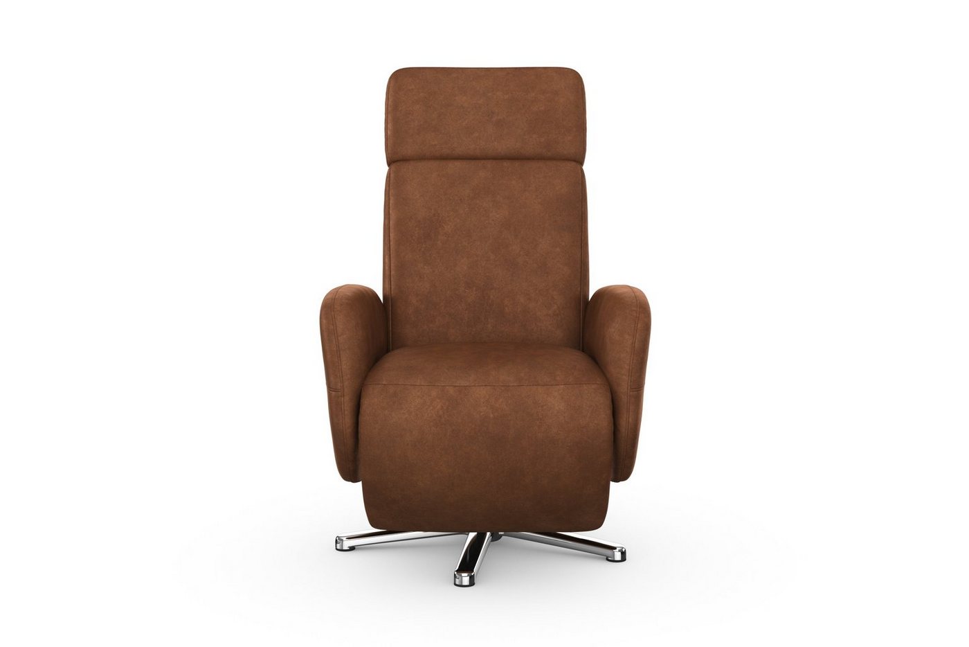 sit&more TV-Sessel Grenoble mit Kopfteilverstellung & Drehfunktion, weitere Funktionen, Ergonomie M: manuelle Fußstütze & Rückenlehne – Bild 2 von 5