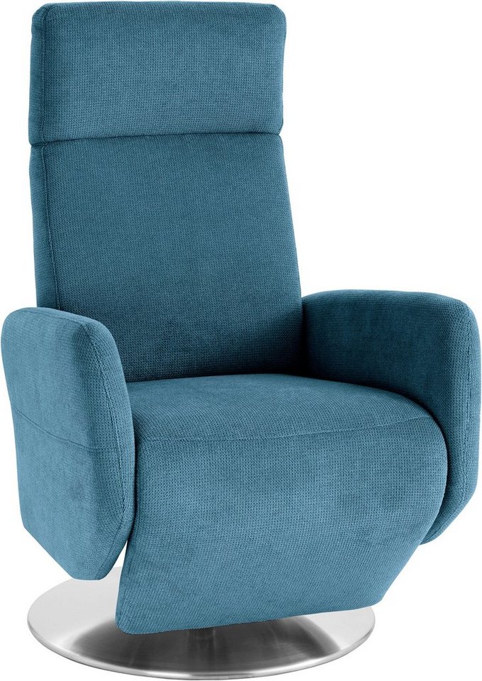 sit&more TV-Sessel Kobra mit Kopfteilverstellung, Drehfunktion & manueller Relaxfunktion, Ergonomie M: manuelle Fußstütze & Rückenlehne – Bild 2 von 5