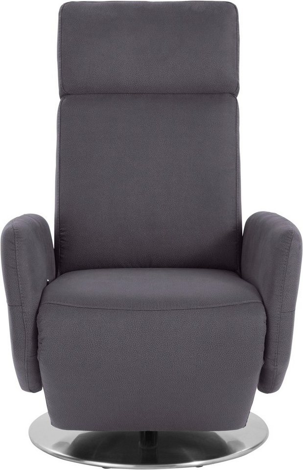 sit&more TV-Sessel Kobra mit Kopfteilverstellung, Drehfunktion & manueller Relaxfunktion, Ergonomie M: manuelle Fußstütze & Rückenlehne – Bild 2 von 5