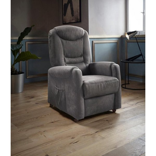 sit&more TV-Sessel Morten mit verschiedenen Funktionen & Ergonomien, Ergonomie L: manuelle Fußstütze & Rückenlehne