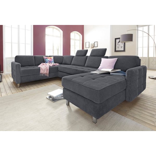 sit&more Wohnlandschaft Pablo U-Form, B: 292cm, wahlweise mit Schlaffunktion und Bettkasten