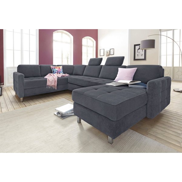 sit&more Wohnlandschaft Pablo U-Form, B: 292cm, wahlweise mit Schlaffunktion und Bettkasten