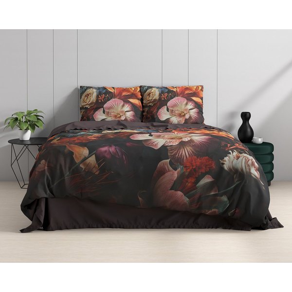 Sitheim® Bettwäsche Bettwäsche Blume Artistic Multi Bettbezug mit Kissenbezug, 3 teilig
