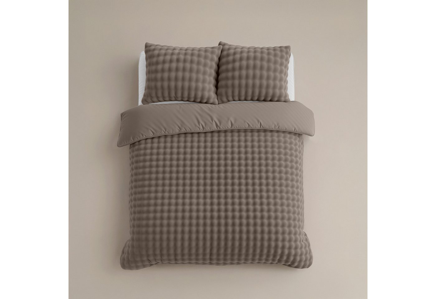 Sitheim® Bettwäsche Bettwäsche-Set Bettbezug Pom Pom, 3 teilig – Bild 3 von 3