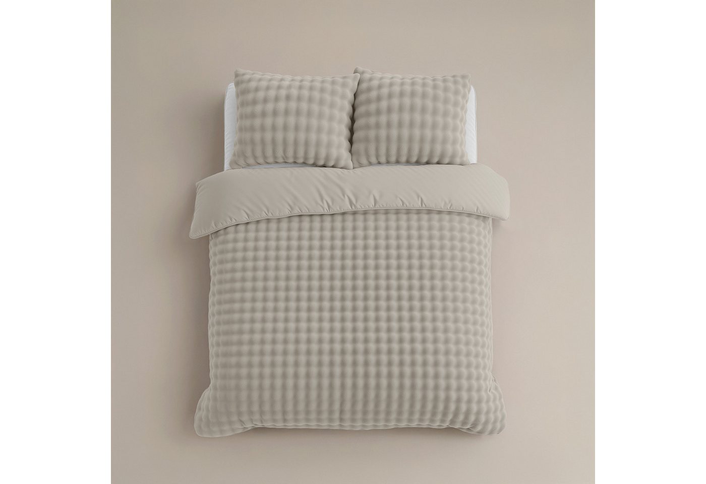 Sitheim® Bettwäsche Bettwäsche-Set Bettbezug Pom Pom, 3 teilig – Bild 3 von 3