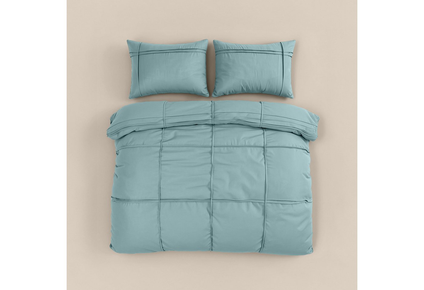Sitheim® Bettwäsche Washed Tufted Bettbezug, Mikrofaser, 3 teilig – Bild 3 von 4