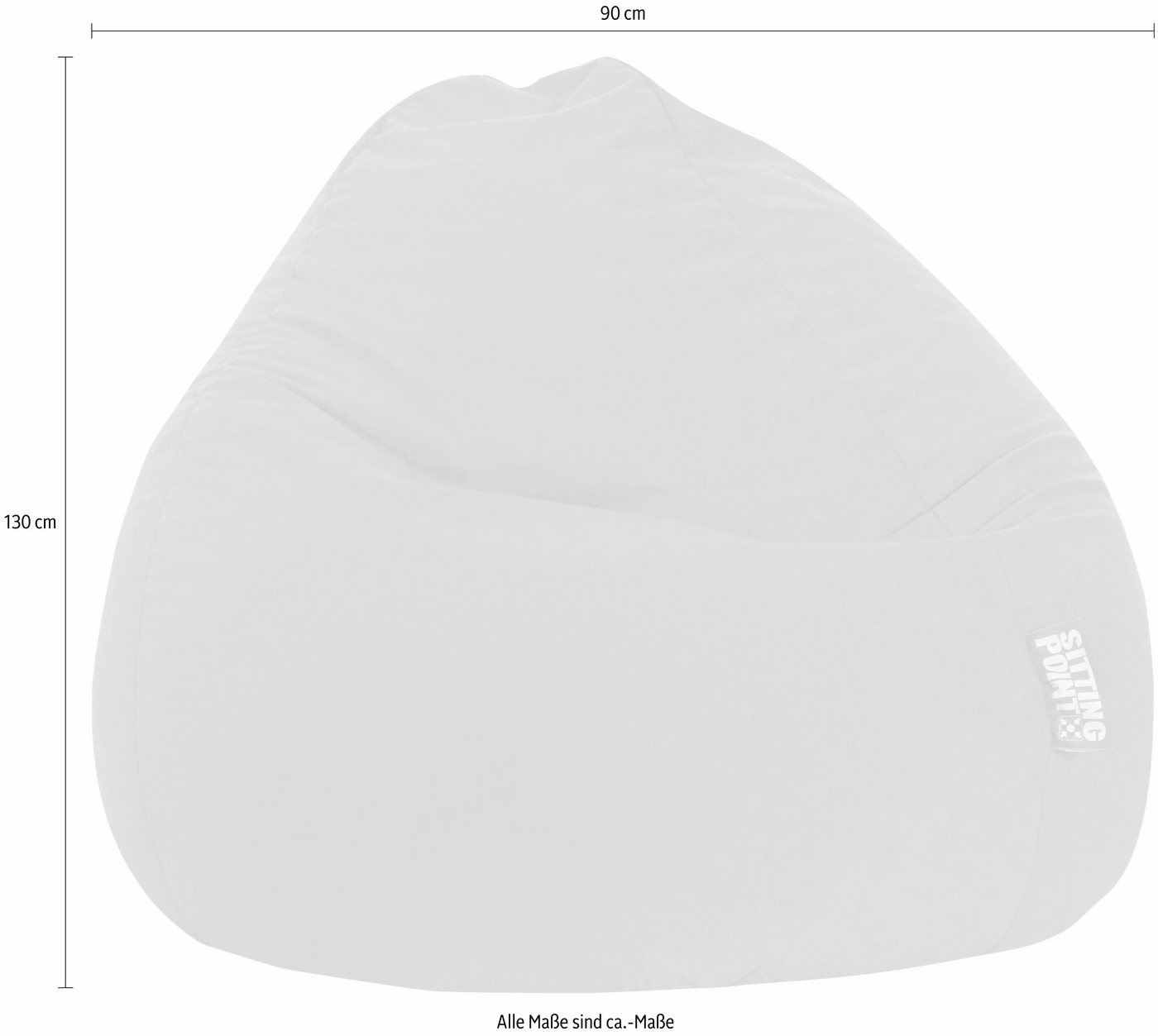 Sitting Point Sitzsack EASY XXL – Bild 2 von 4