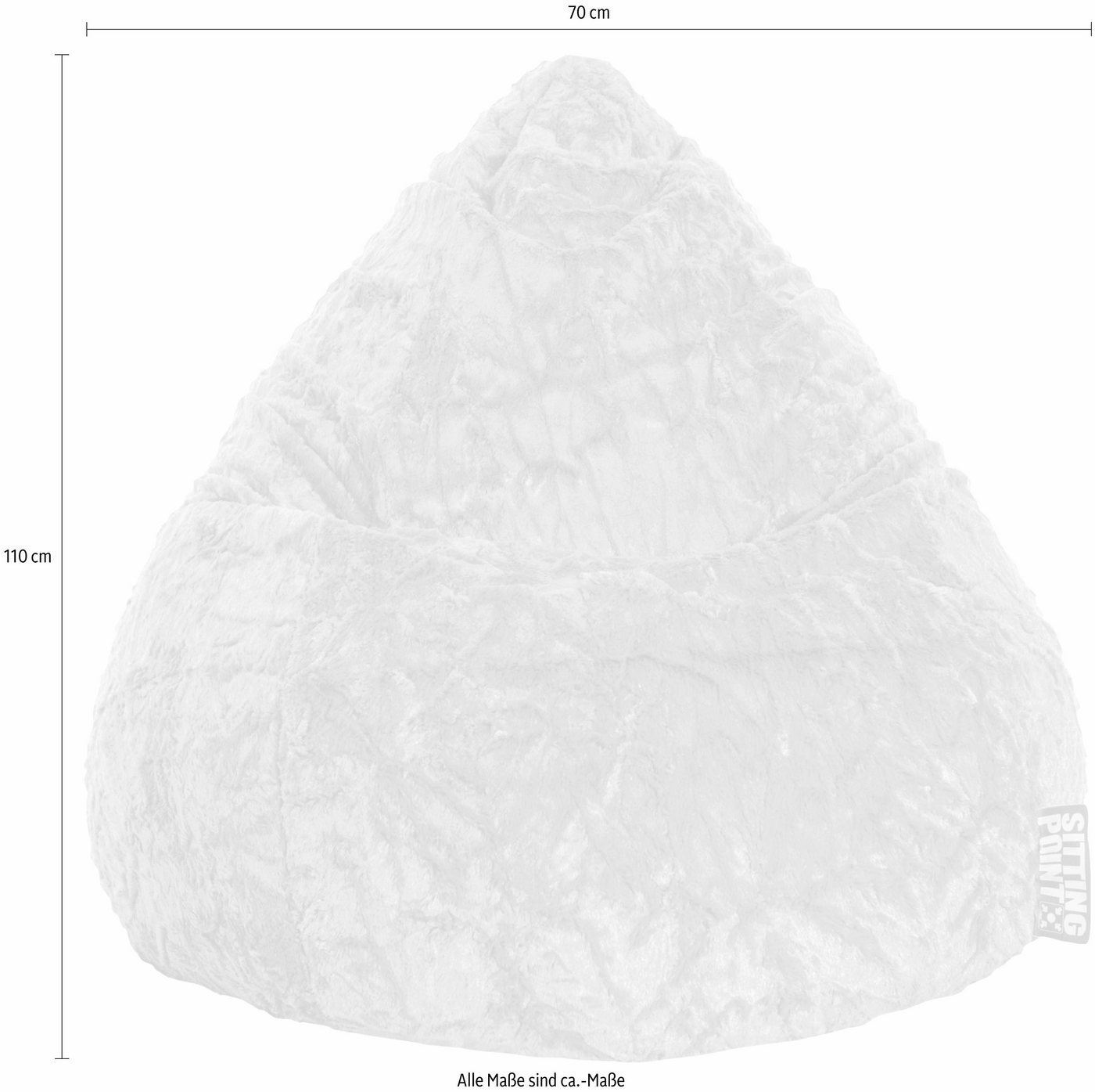 Sitting Point Sitzsack Fluffy XL – Bild 2 von 5