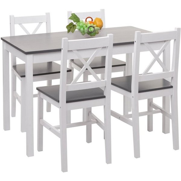 MCW Sitzgruppe MCW-F77-S, (5-tlg), Landhausstil, Stabile Konstruktion