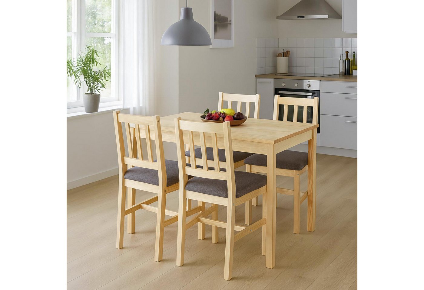 MCW Sitzgruppe MCW-F77-SMP, (5-tlg), Stabiler Tisch mit pflegeleichter Oberfläche – Bild 5 von 5